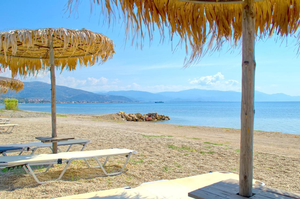 Epipleon Luxury Suites -105- Δωμάτιο 35Τμ Με Βεράντα 35Τμ Μπροστά Στη Θάλασσα Nafpaktos Exterior foto